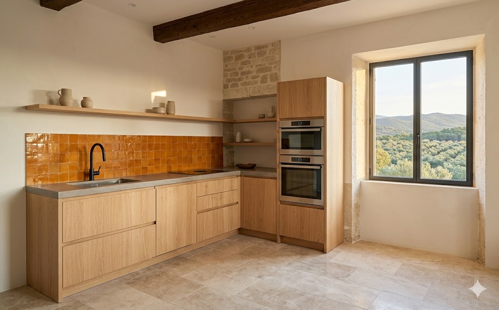 Cuisine rénovée par BSO Bâtiment — APRÈS travaux
