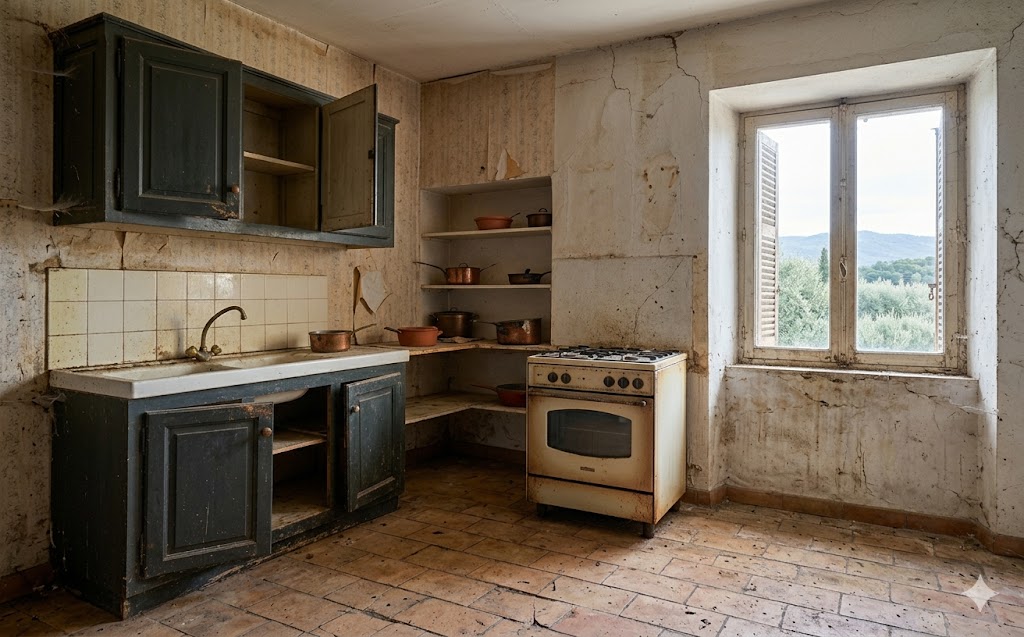 Cuisine d'origine — AVANT travaux